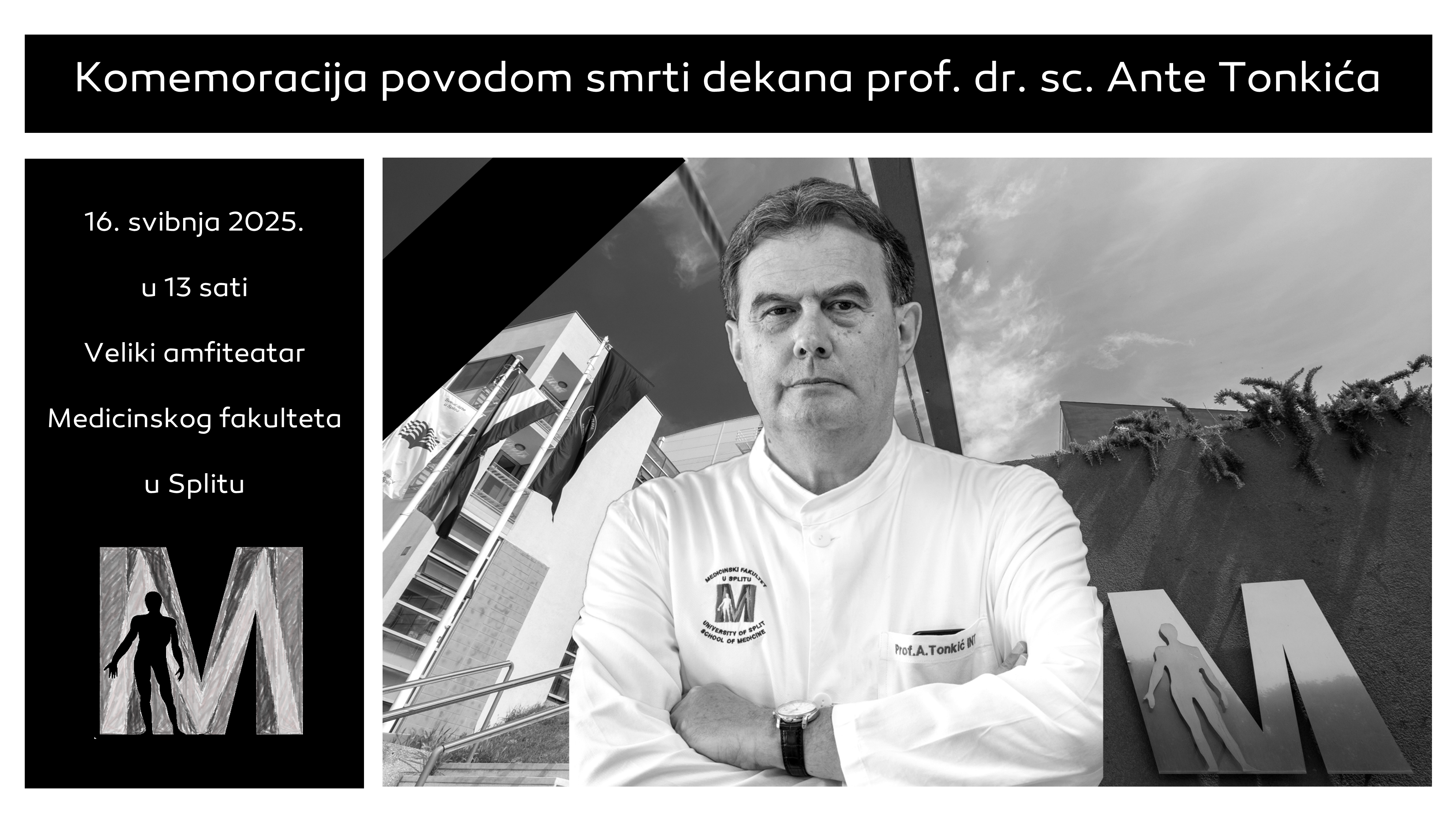 Komemoracija povodom smrti dekana prof. dr. sc. Ante Tonkića